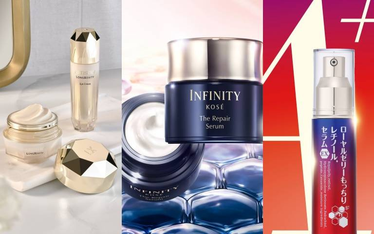 女神推薦抗老保養TOP3登場：雅芝時光金耀、OZIO蜂王乳A醇、高絲INFINITY