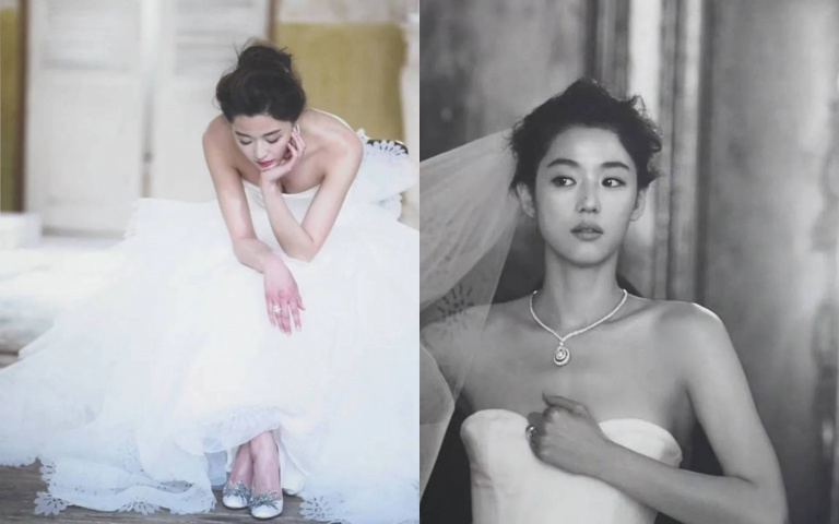 塵封14年終於曝光！全智賢婚紗照美翻，韓網：「不管哪個時期都是女神！」