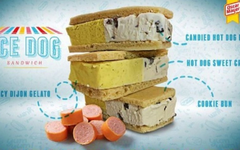 口味沒有底限！美國出現「甜熱狗」冰淇淋