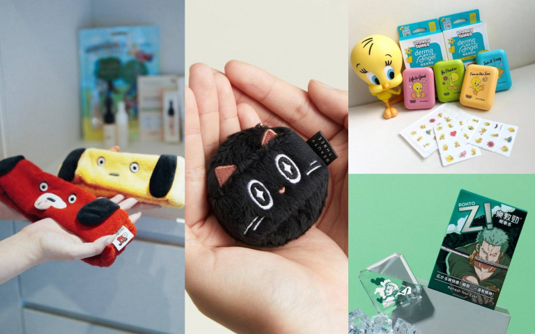 可愛到尖叫！貓咪蜜粉撲、屎蛋唐尼保養組、Tweety痘痘貼、航海王眼藥水成今夏爆紅美妝