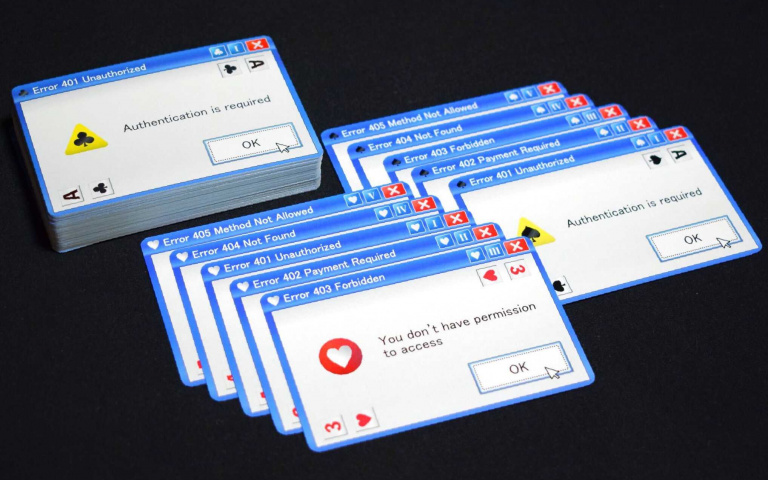 請忍住砸螢幕的衝動！日網推「錯誤視窗」撲克牌，勾起滿滿的當機回憶！