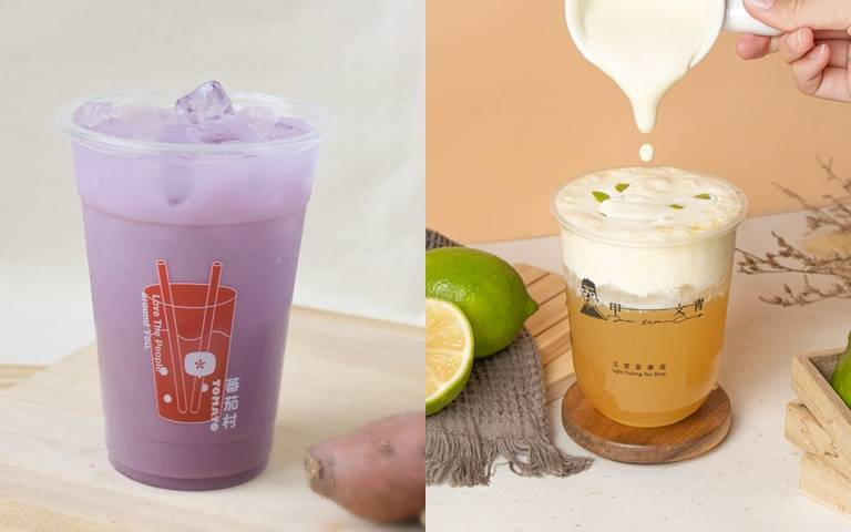 國慶飲品新登場！10元可以喝的「檸檬塔」？超紫的地瓜牛奶，少女心大噴發！