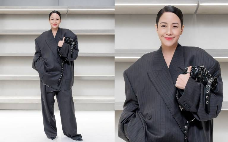 45歲”正宗童顏女神”林嘉欣來台，現身 Balenciaga 台北101全新概念店！