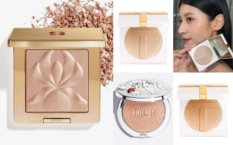 打造精緻「好命光」！2026高級打亮推薦：Sisley花漾植物精華亮采盤、TOM FORD太陽親吻高光盤、Dior限量雛菊亮采餅
