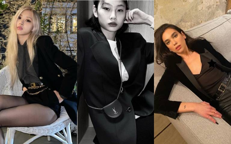 Le Smoking：穿上就成時髦代名詞，讓BLACKPINK Rosé、魷魚遊戲鄭浩妍、Dua Lipa都沈迷的聖羅蘭西裝外套