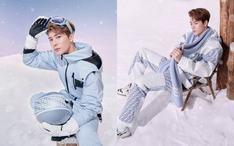 想要帥氣的滑雪?跟著王嘉爾一起穿上 FENDI 最新冬季運動限定系列