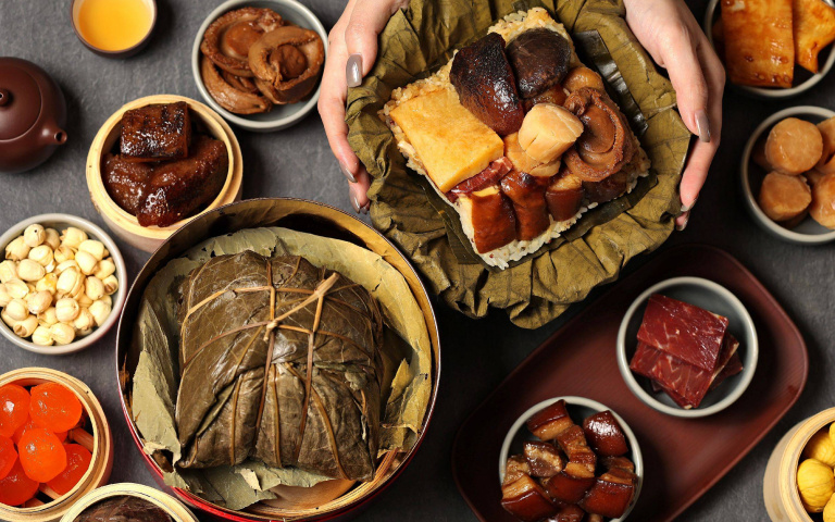 端午粽禮1／比誰更浮誇　奢華盆菜裹蒸粽、和牛粽　整隻龍蝦搭鮑魚入餡超狂
