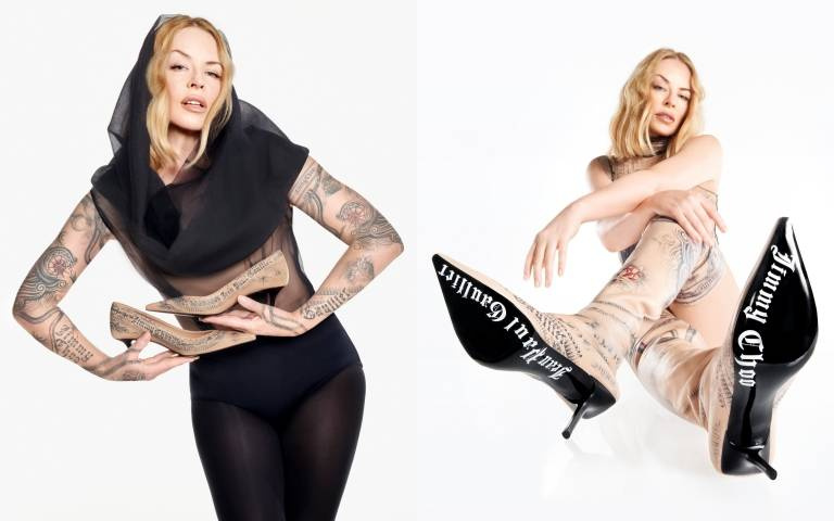 Jimmy Choo攜手Jean Paul Gaultier推聯名鞋款！還找來流行天后Kylie Minogue拍攝廣告大片超吸睛！