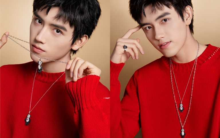 耶誕賣萌紅不讓！陳凱歌20歲帥氣星二代陳飛宇  俏皮演繹Qeelin貓熊鍊墜狂吸金