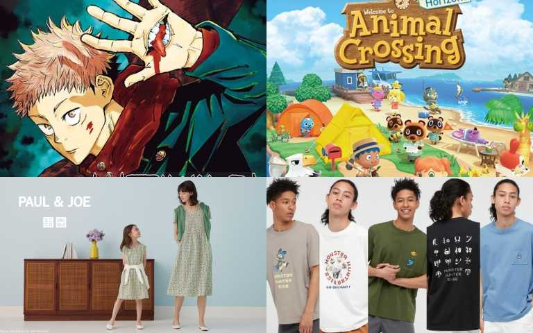 UNIQLO超強陣容陪你宅家，日本超人氣漫畫咒術迴戰T恤搶起來！還有動物森友會，魔物獵人線上遊戲必穿，加碼時尚迷愛的PAUL & JOE！