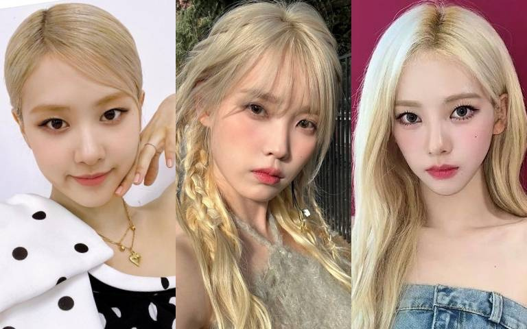 盤點韓國最正金髮女星!Rose、IU、Aespa Karina、LE SSERAFIM 許允眞、NewJeans Hanni,誰是妳心中的第一名?