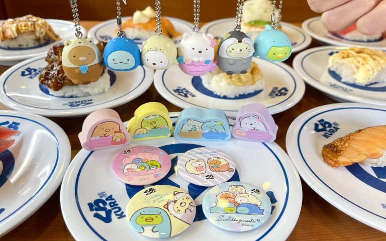 「角落小夥伴」出沒藏壽司　立體公仔吊飾、徽章超Q