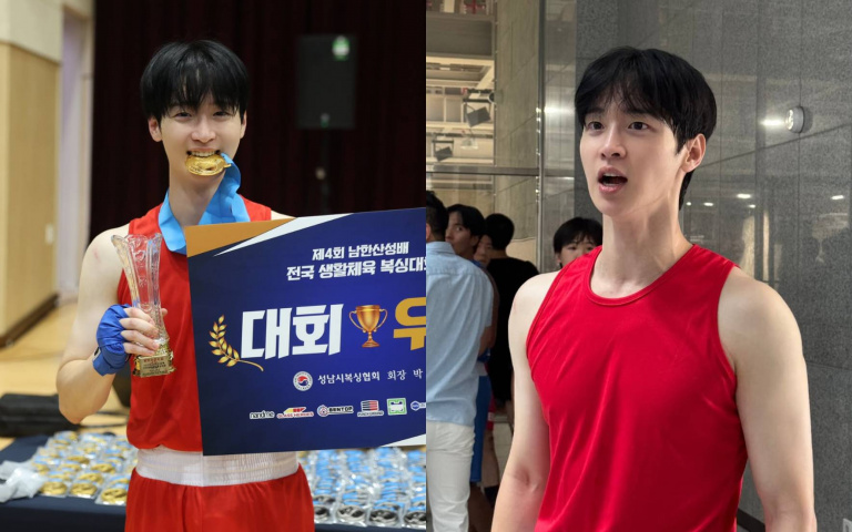 不是在拍戲！韓男演員拳擊賽奪冠，網：這根本電影劇照！