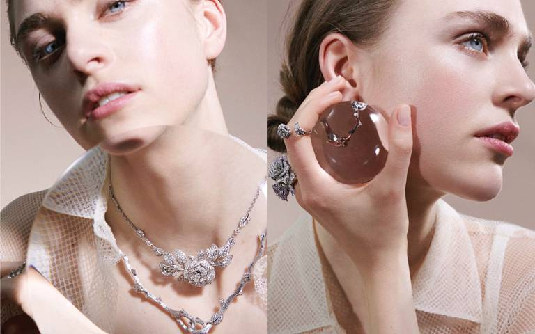 伊莉莎白戴比基開啟「La Rose Dior」珠寶新宇宙！玫瑰花莖童趣線條，自由玩轉摩登詩意