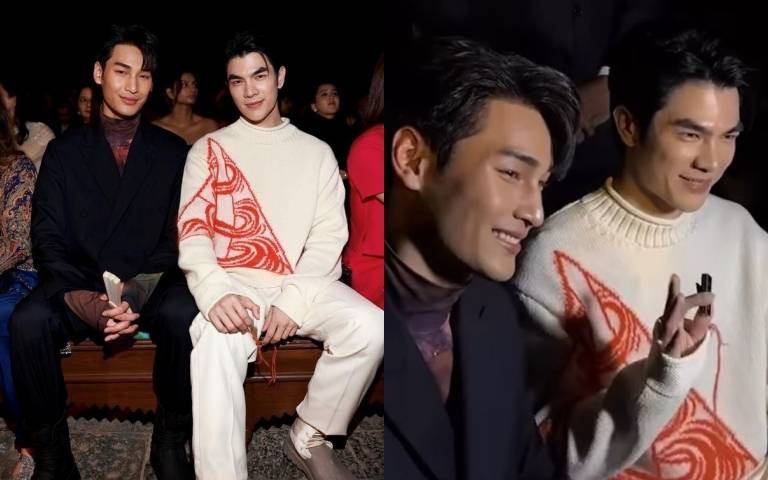 Apo、Mile繼《黑幫少爺愛上我》再度合體！兩人超帥造型現身Dior 2023秋季女裝大秀 粉絲們瘋狂尖叫聲不斷！