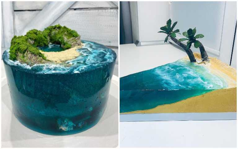 這真的可以吃!神奇的「海洋蛋糕」,帶你一秒飛到馬爾地夫!