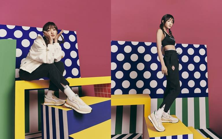 王淨春節這樣穿！PUMA學院風新色登場，長褲、運動鞋、連帽外套全都有！