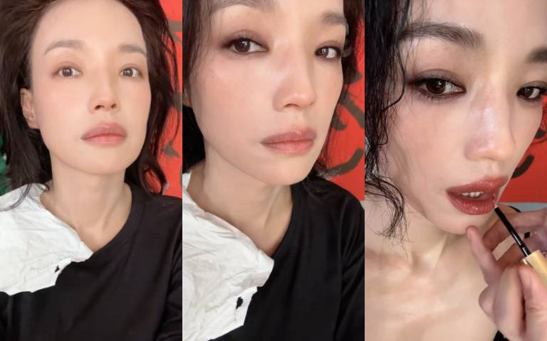 女明星的盡頭是舒淇！超近自拍親授「眼下乾紋、法令紋隱形術」，49歲零死角美貌全網讚嘆