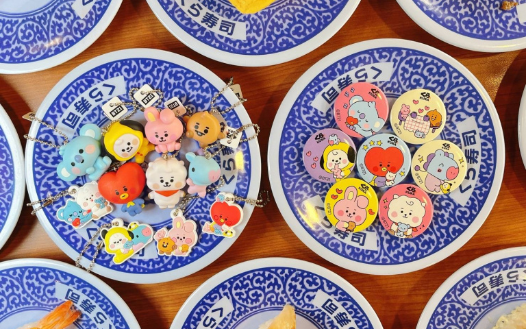 宇宙明星BT21降臨藏壽司　限定扭蛋必收藏