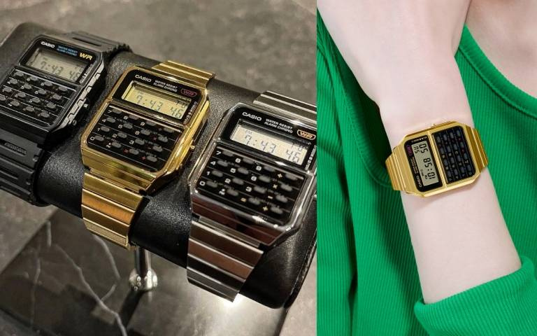 CASIO復古計算機錶款正式回歸!換上金屬風格錶帶後也太時髦了吧!