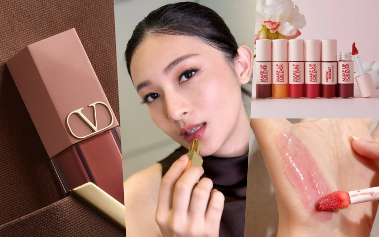 2025必收唇彩推薦:TOM FORD水光唇、VALENTINO柔霧唇頰露、MAKE UP FOR EVER粉嫩冰沙唇一擦提氣色!