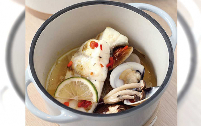 【無水料理輕鬆玩3】柚子胡椒風野菇白肉魚（6人份）