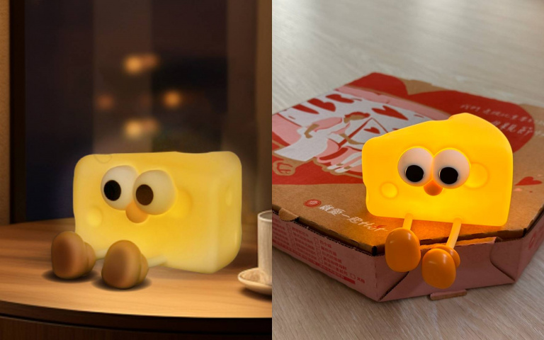 必勝客推「起司造型」拍拍燈　軟Q手感超療癒