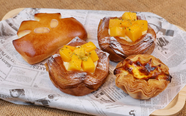 老爺小花園推「花朵千層蛋塔」！融合法式可頌與港式蛋塔的混血美味！