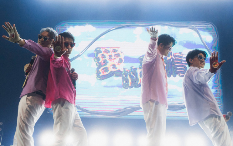 冰球樂團七夕散播愛　主唱喜獲宋芸樺貼心搥背