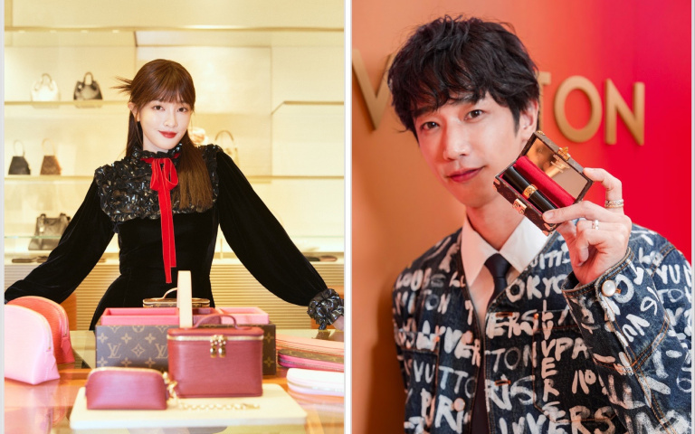 路易威登LV Beauty正式進駐台灣！王淨、劉以豪攜手亮相台北101秀5000元最貴唇膏