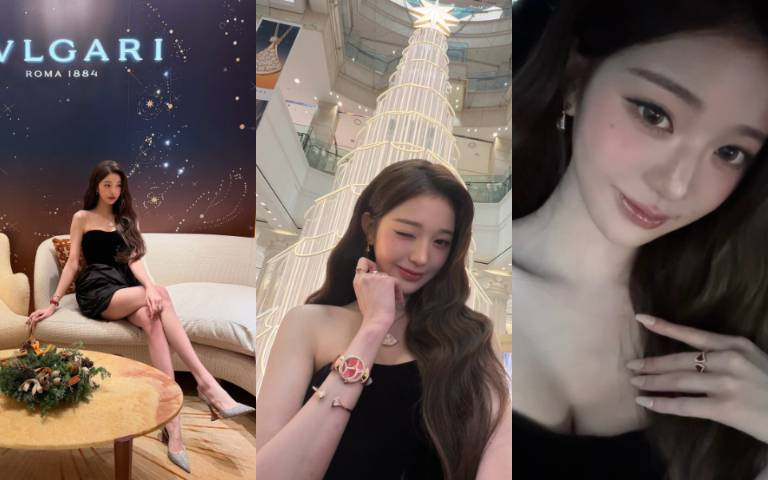 張員瑛靠一身寶格麗炸全網！平口短洋裝秀天花板級鎖骨線、逆天長腿性感又高級