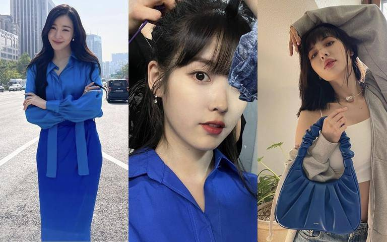 這個顏色意外爆紅!IU、泫雅、Tiffany都愛上了「電光藍」!穿上身不只超顯白,還自帶無敵高級感!