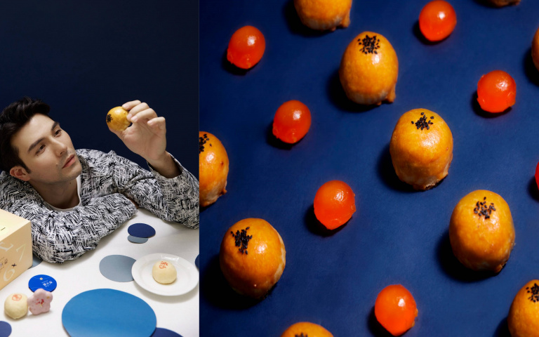 中秋大戰開打4／頂級蛋黃酥「FOR YOU」禮盒傳情　高雄飯店攜手王鵬傑研發流心月餅