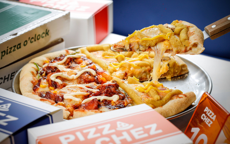 國父紀念館嘗鮮去1/到Pizza Chez大嗑半半韓式披薩 入門必吃鹹甜地瓜口味