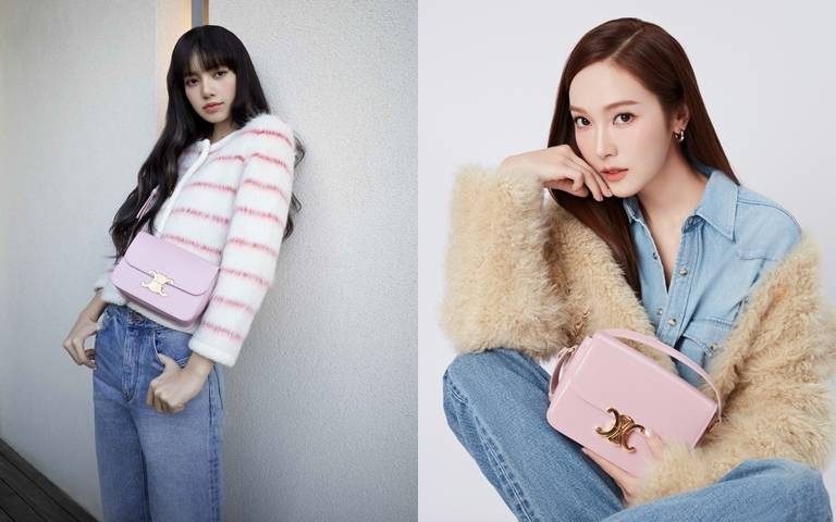 CELINE 2023新年膠囊系列推出超浪漫的粉紅色提包!韓國帶貨女王Lisa跟Jessica都已經搶先示範實在太好看!