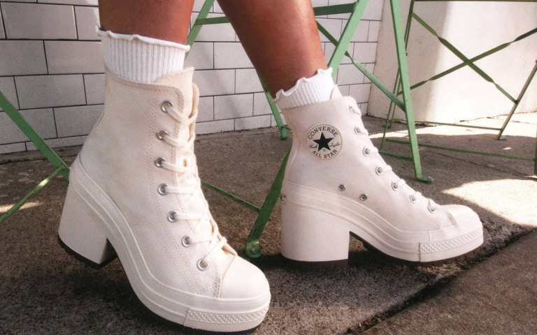 把帆布鞋與高跟鞋mix在一起!Converse 推出全新「Chuck 70 De Luxe Heel」