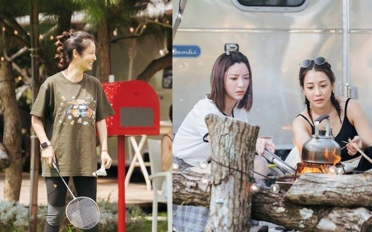 林心如《光露營就很忙了》首播收視開紅盤！網友分析最大看點就是楊謹華、郭雪芙、謝欣穎脫下高跟鞋自己生火煮東西實在太療癒！