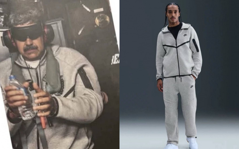 委內瑞拉總統被抓意外炒紅NIKE！8000塊全套灰色運動裝賣到缺貨 網笑：史上最狂帶貨主！