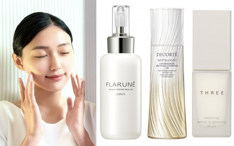 日本女生的「透明肌」怎麼養出來？蒼井優同款ALBION保養哲學曝光，黛珂極光麴酸、THREE前導精華同步打造透亮感