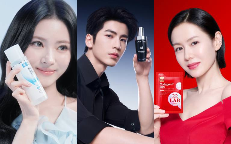 頂級神顏御用推薦！張凌赫拍戲熬夜靠「小黑瓶PRO」救援、孫藝真定期補充超能膠原飲、田中杏奈成肌研最新代言人