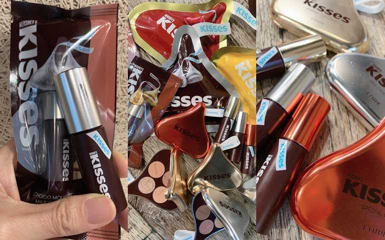 去年開賣3天全部完售的ETUDE*HERSHEY’S KISSES聯名彩妝再度登場啦~~還有超狂的KISSES公關盒整套要送你，抽到的人會幸運一整年阿！
