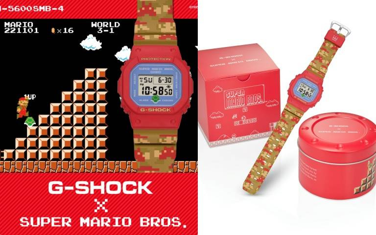 超可愛!G-SHOCK 推出全新「超級瑪利歐兄弟」設計錶款,當小孩或大人的聖誕禮物最可愛!