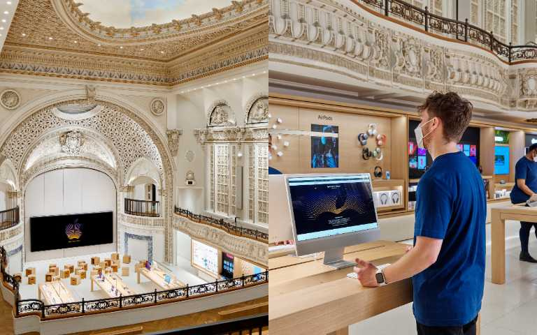 Apple改造百年「高塔劇院」，超華麗零售店在洛杉磯開幕！