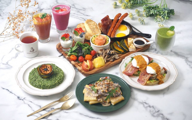 早午餐、美式甜點與清爽蔬食一次滿足Aunt Stella 攜手Indulge Bistro獨家研發無酒精風味調飲