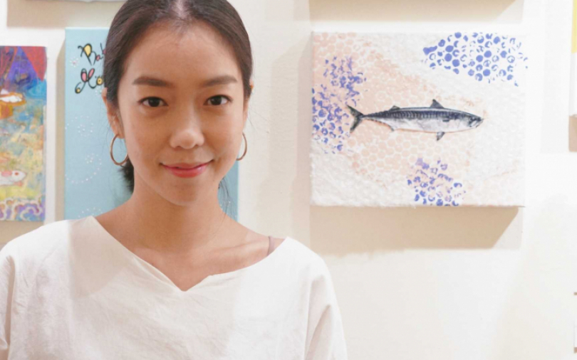 受邀參加台日跨國際畫展　大霈以《鼠》作畫含反思