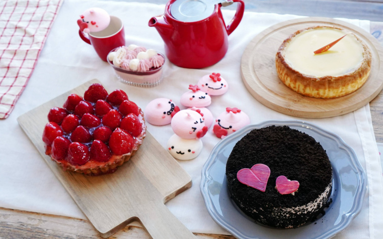 浪漫情人節提案1／粉色系甜點應景上市　草莓助攻傳達酸甜心意