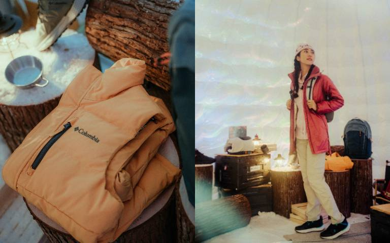 台北也有雪？Columbia打造極光冰屋，秋冬新品全面85折！