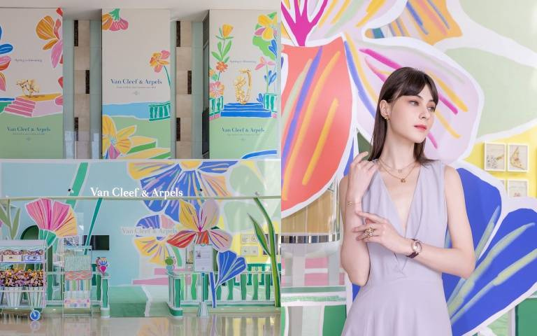 Van Cleef & Arpels攜手法國藝術家Alexandre Benjamin Navet在高雄漢神巨蛋打造春日花園展覽空間！