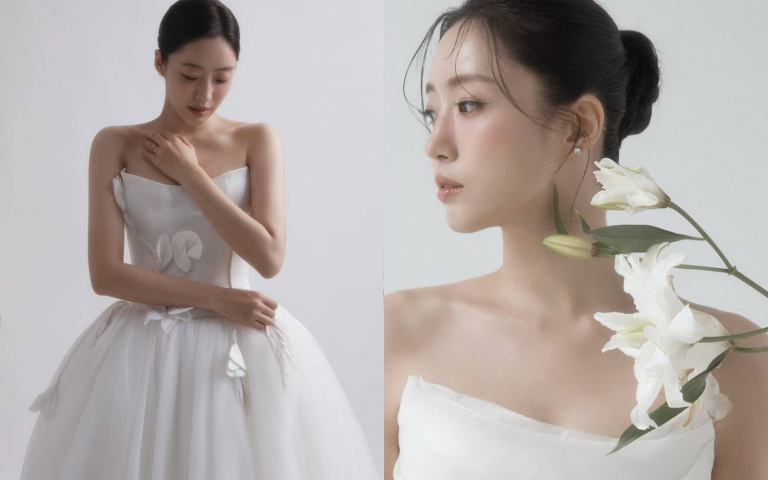 T-ara恩靜婚紗首曝光！閃婚導演男友，夢幻仙氣照美翻！