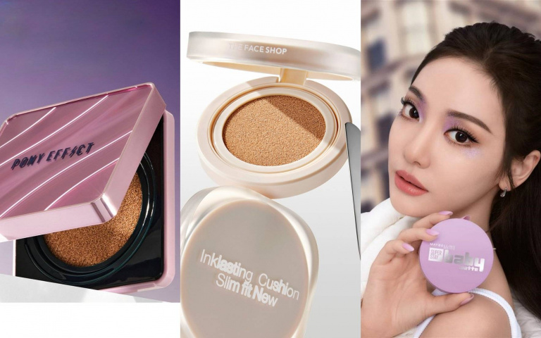 2026氣墊粉餅推薦！PONY EFFECT小紫盒、Maybelline寶寶氣墊、THE FACE SHOP貼妝氣墊掀回歸潮